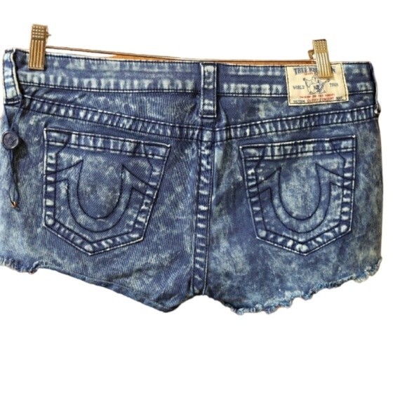 True Religion Cut Off Concepts Micro Short Shorts NWOT Y2K Streetwear 31 - Picture 1 of 16